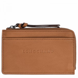 Longchamp 3D Pasjeshouder Heren Beige Uitverkoop | 30034HCV016-