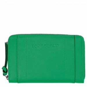 Longchamp 3D Portefeuille Dames Groen Uitverkoop | L3622HCV129