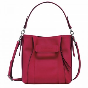 Longchamp 3D S Crossbodytassen Dames Fuchsie Uitverkoop | 10215HCVJ13