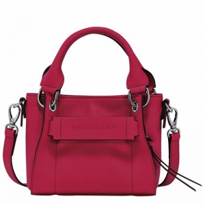 Longchamp 3D XS Handtas Dames Fuchsie Uitverkoop | 10254HCVJ13