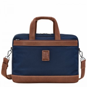 Longchamp Boxford L Aktentas Heren Blauw Uitverkoop | L1487080127