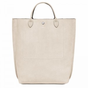 Longchamp Cabas Longchamp M Tote Tassen Dames Beige Uitverkoop | 10277HFO237