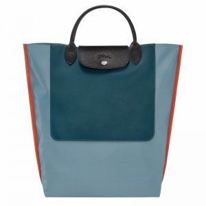 Longchamp Cabas Longchamp M Tote Tassen Heren Blauw Uitverkoop | 10264093427-