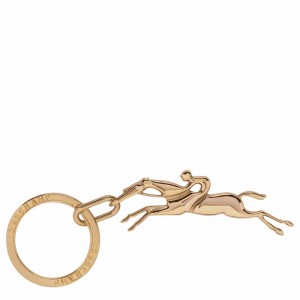 Longchamp Cavalier Longchamp Sleutelhangers Heren Goud Uitverkoop | 36015METDTP-