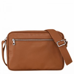 Longchamp Le FOULONNÉ M Buckettas Heren Caramel Uitverkoop | 20044021F72