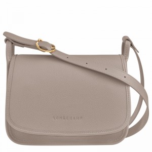 Longchamp Le FOULONNÉ M Crossbodytassen Dames Grijs Uitverkoop | 10135021P55