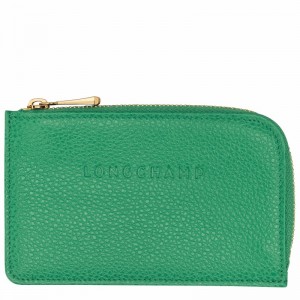 Longchamp Le FOULONNÉ Pasjeshouder Dames Groen Uitverkoop | 30036021129