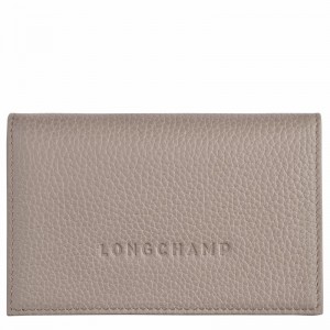 Longchamp Le FOULONNÉ Pasjeshouder Dames Grijs Uitverkoop | L3243021P55