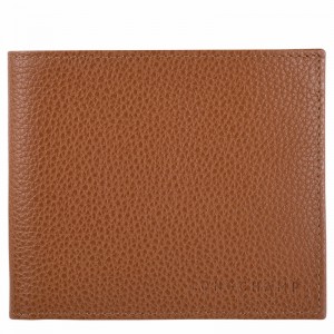 Longchamp Le FOULONNÉ Portefeuille Dames Caramel Uitverkoop | L3508021F72