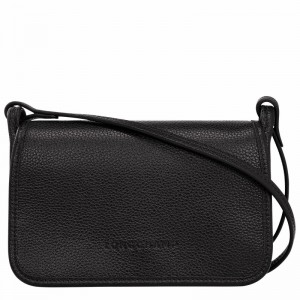 Longchamp Le FOULONNÉ XS Clutch Dames Zwart Uitverkoop | 10133021001