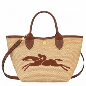 Longchamp Le Panier Pliage S Handtas Dames Bruin Uitverkoop | 10144HZB035