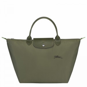 Longchamp Le Pliage Green M Handtas Dames Groen Uitverkoop | L1623919479