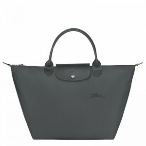 Longchamp Le Pliage Green M Handtas Dames Diepgrijs Uitverkoop | L1623919P66