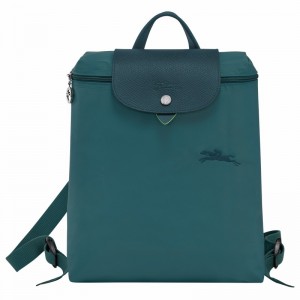 Longchamp Le Pliage Green M Rugzakken Heren Pauw Uitverkoop | L1699919P89-