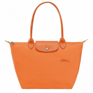 Longchamp Le Pliage Green M Tote Tassen Dames Oranje Uitverkoop | L2605919P54