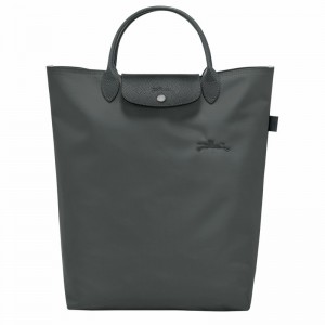 Longchamp Le Pliage Green M Tote Tassen Dames Diepgrijs Uitverkoop | 10168919P66