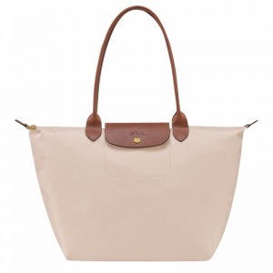 Longchamp Le Pliage Original L Tote Tassen Dames Wit Uitverkoop | L1899089P71