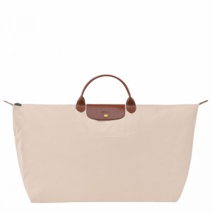 Longchamp Le Pliage Original M Reistas Dames Wit Uitverkoop | L1625089P71