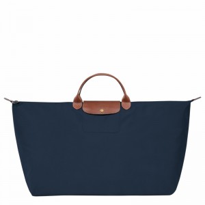 Longchamp Le Pliage Original M Reistas Heren Donkerblauw Uitverkoop | L1625089P68-