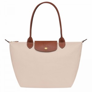 Longchamp Le Pliage Original M Tote Tassen Dames Wit Uitverkoop | L2605089P71