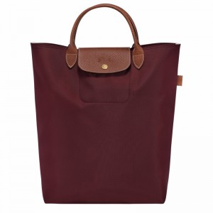 Longchamp Le Pliage Original M Tote Tassen Heren Bordeaux Uitverkoop | 10168089P87-