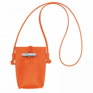 Longchamp Le Roseau Hoesje Dames Oranje Uitverkoop | 34180HFP017