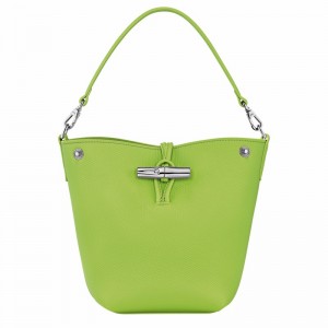 Longchamp Le Roseau XS Buckettas Dames Groen Uitverkoop | 10279HFP355