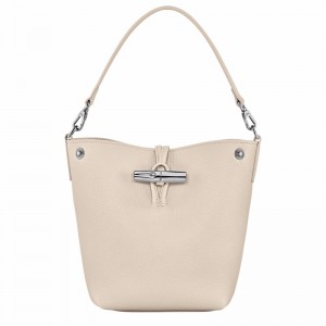 Longchamp Le Roseau XS Buckettas Dames Wit Uitverkoop | 10279HFP555