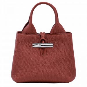 Longchamp Le Roseau XS Handtas Dames Bruin Uitverkoop | 10278HFP404