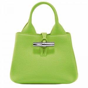 Longchamp Le Roseau XS Handtas Dames Groen Uitverkoop | 10278HFP355