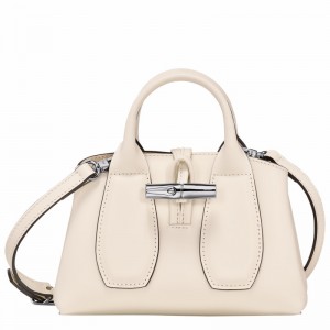 Longchamp Le Roseau XS Handtas Dames Wit Uitverkoop | 10057HCL037