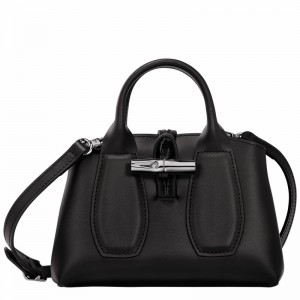 Longchamp Le Roseau XS Handtas Dames Zwart Uitverkoop | 10057HCL001