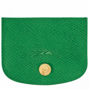 Longchamp ÉPURE Pasjeshouder Dames Groen Uitverkoop | 30031HYZ129