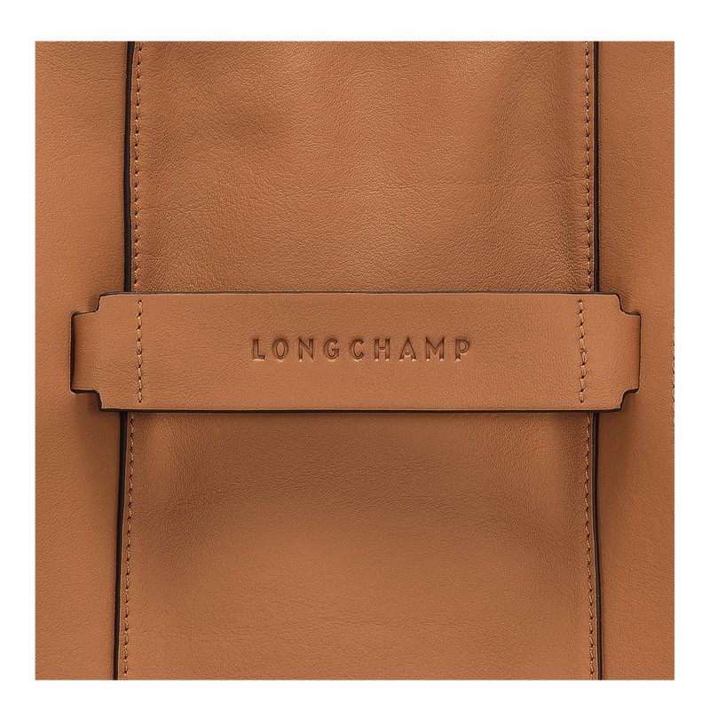 Longchamp 3D L Tote Tassen Dames Beige Uitverkoop | 20052HCV016