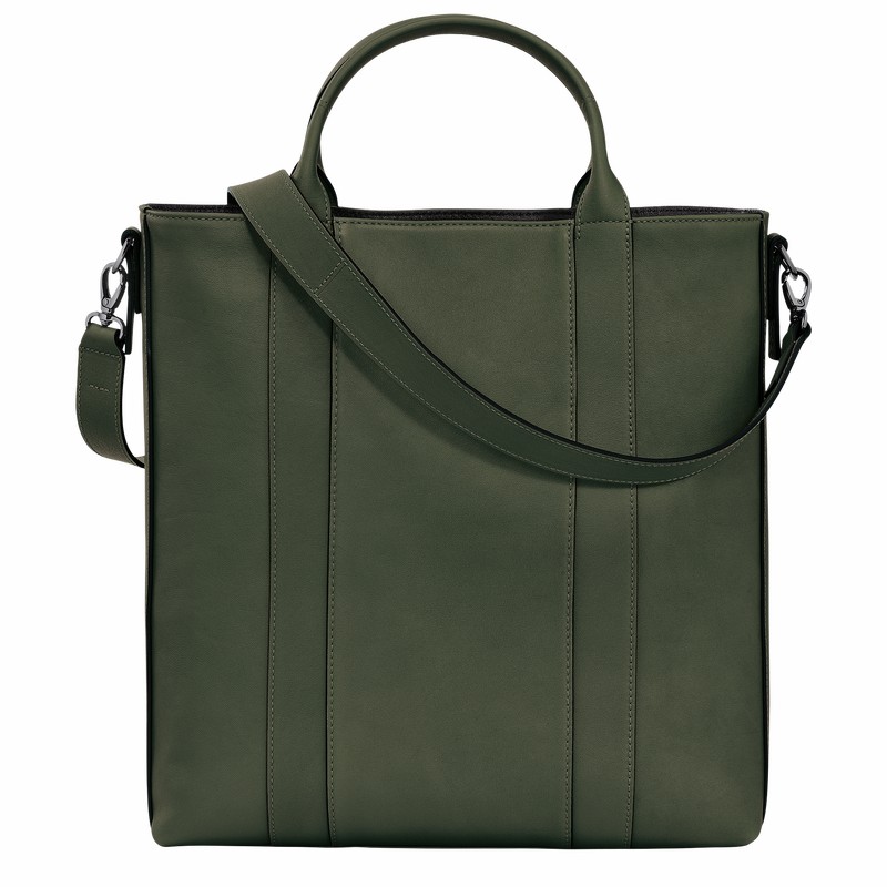 Longchamp 3D L Tote Tassen Dames Khaki Uitverkoop | 20052HCV292