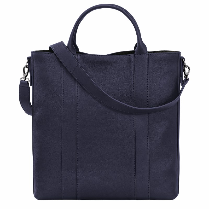 Longchamp 3D L Tote Tassen Heren Donkerblauw Uitverkoop | 20052HCV645-