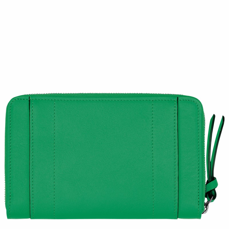 Longchamp 3D Portefeuille Dames Groen Uitverkoop | L3622HCV129