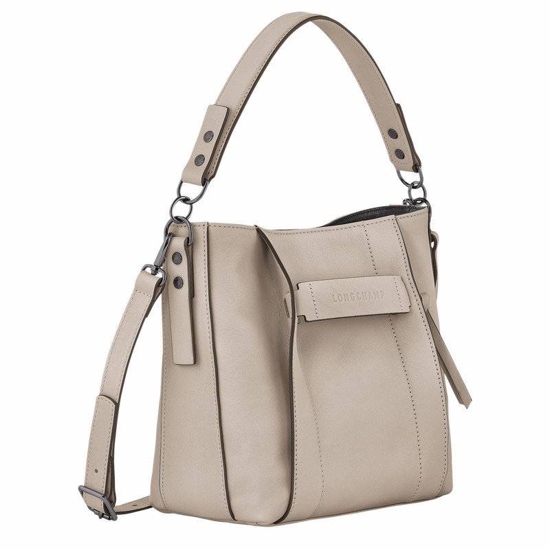 Longchamp 3D S Crossbodytassen Dames Grijs Uitverkoop | 10215HCV299