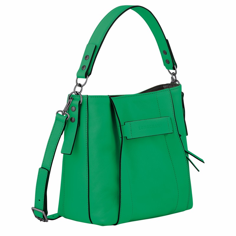 Longchamp 3D S Crossbodytassen Dames Groen Uitverkoop | 10215HCV129