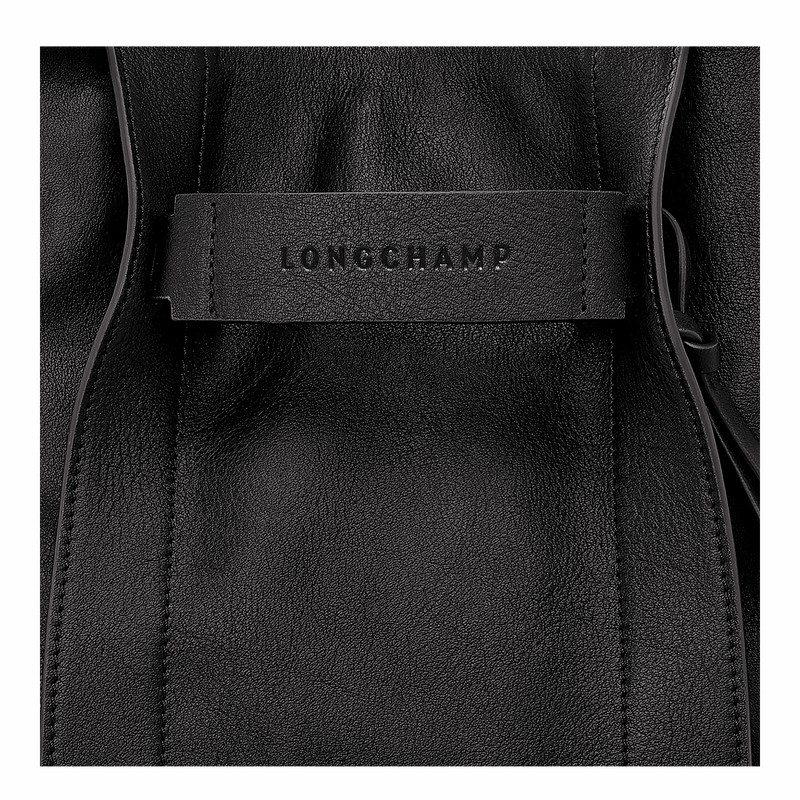 Longchamp 3D S Crossbodytassen Dames Zwart Uitverkoop | 10215HCV001