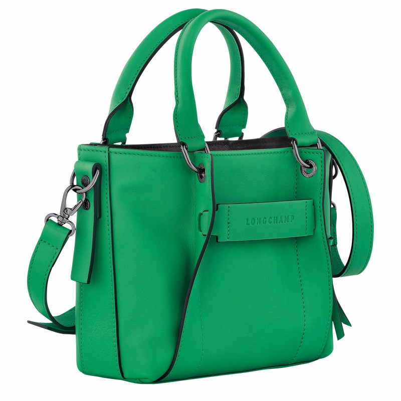 Longchamp 3D S Handtas Dames Groen Uitverkoop | 10197HCV129