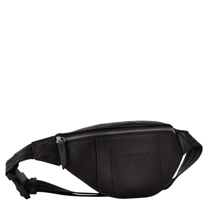 Longchamp 3D S Heuptas Dames Zwart Uitverkoop | 20054HCV001