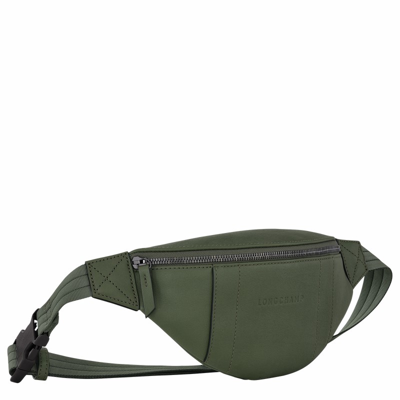 Longchamp 3D S Heuptas Heren Khaki Uitverkoop | 20054HCV292-