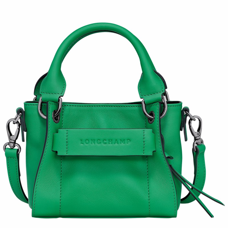 Longchamp 3D XS Handtas Dames Groen Uitverkoop | 10254HCV129