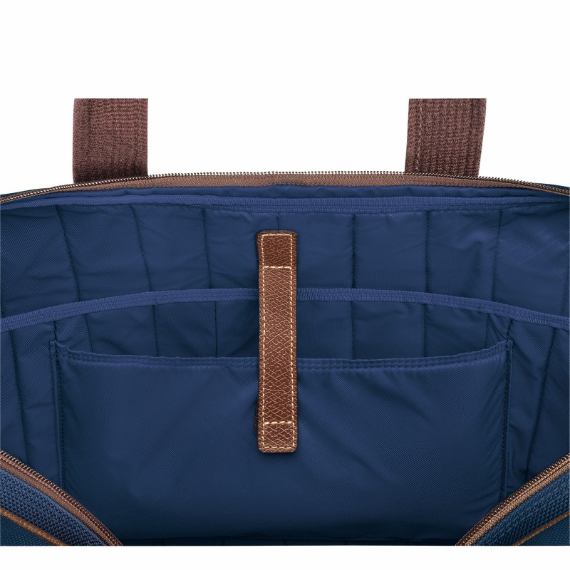 Longchamp Boxford L Aktentas Heren Blauw Uitverkoop | L1487080127