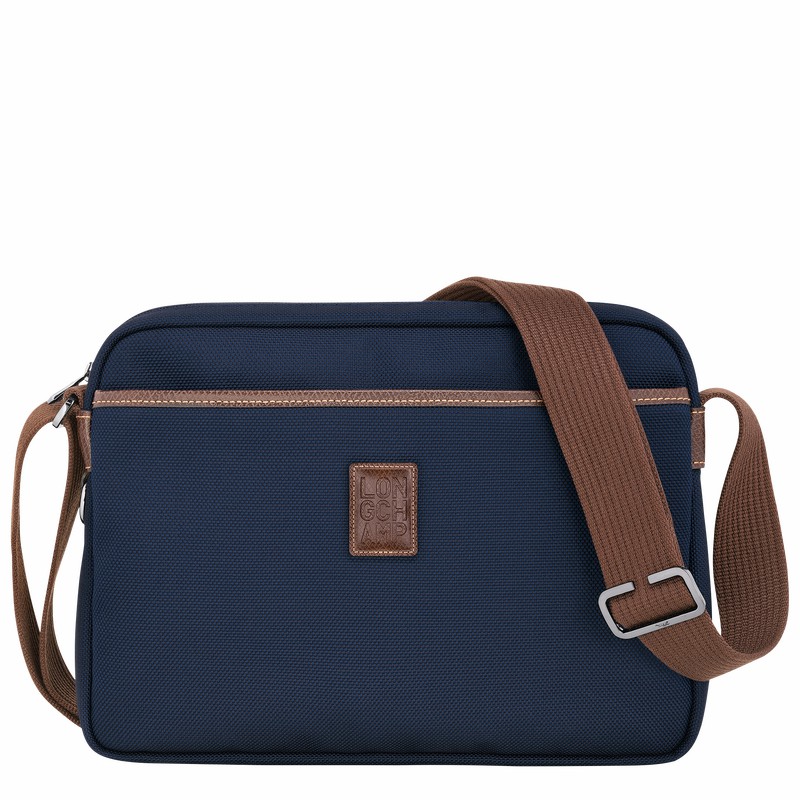 Longchamp Boxford M Buckettas Heren Blauw Uitverkoop | 20053080127