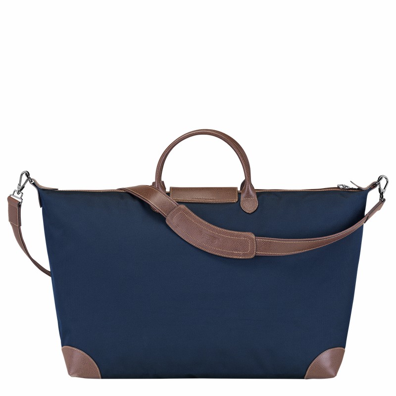 Longchamp Boxford M Reistas Dames Blauw Uitverkoop | L1625080127