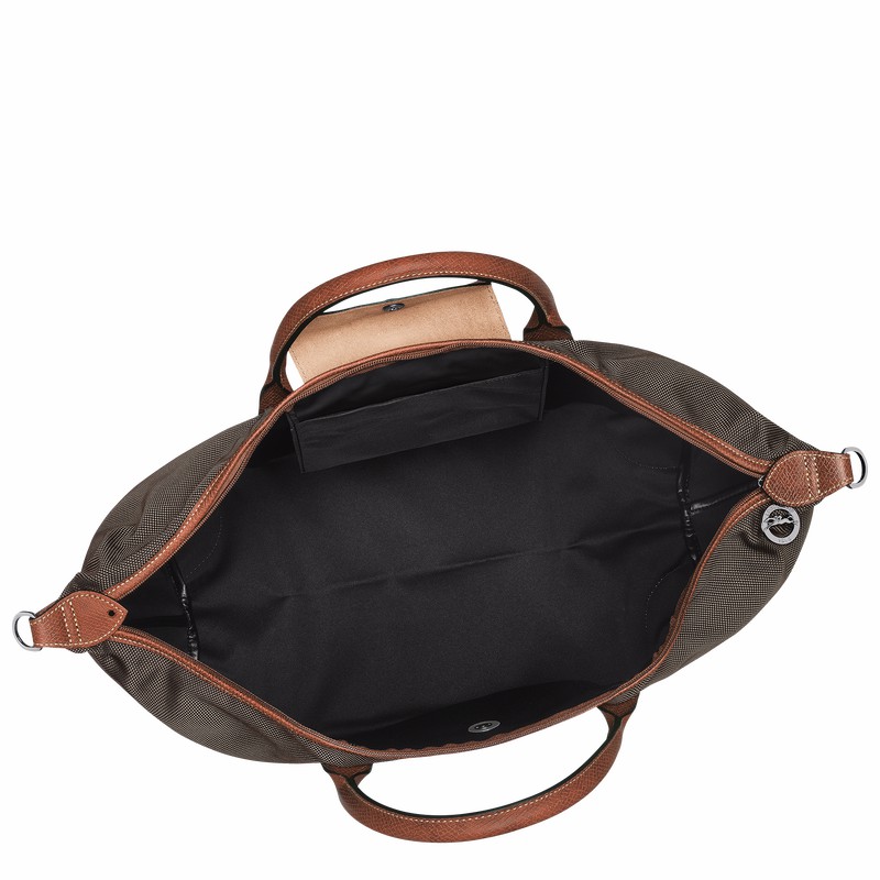 Longchamp Boxford M Reistas Dames Bruin Uitverkoop | L1625080042