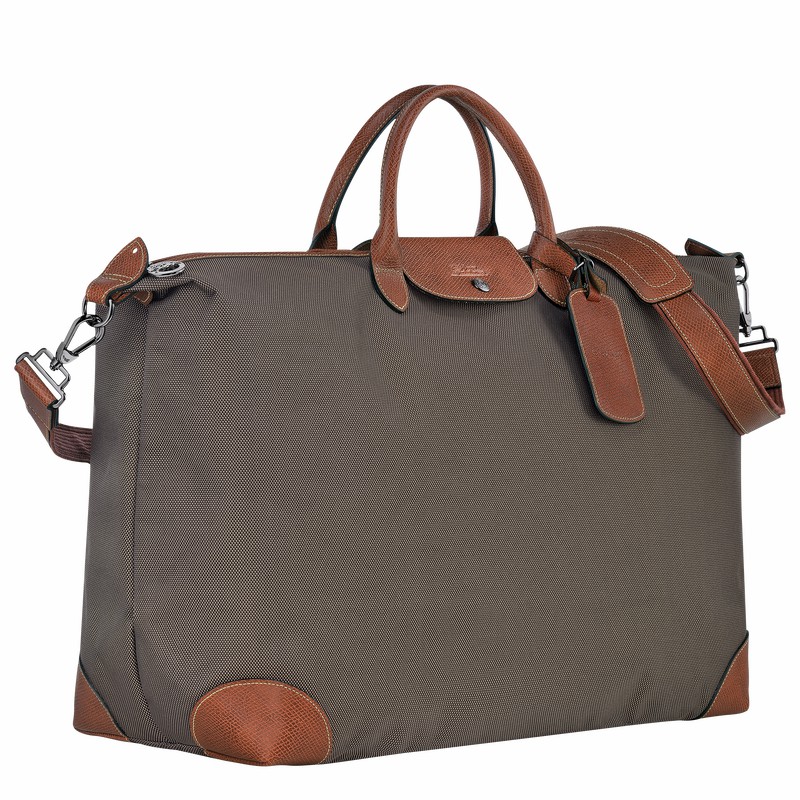 Longchamp Boxford M Reistas Heren Bruin Uitverkoop | L1625080042-