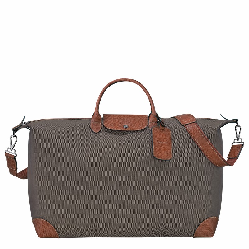 Longchamp Boxford M Reistas Heren Bruin Uitverkoop | L1625080042-